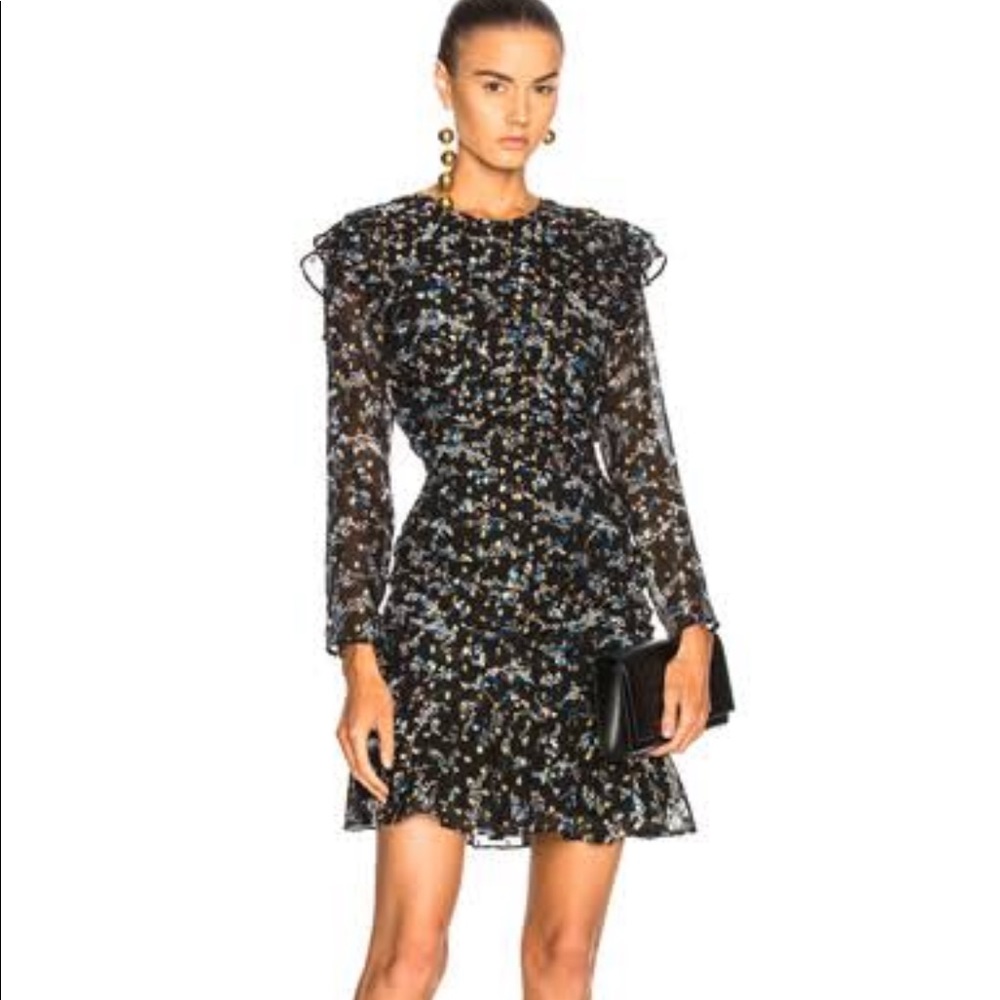 Veronica Beard Parc ruched floral dress